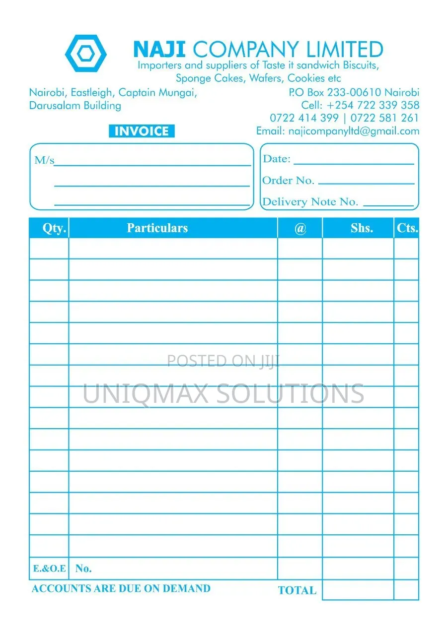 Professional Receipt Books