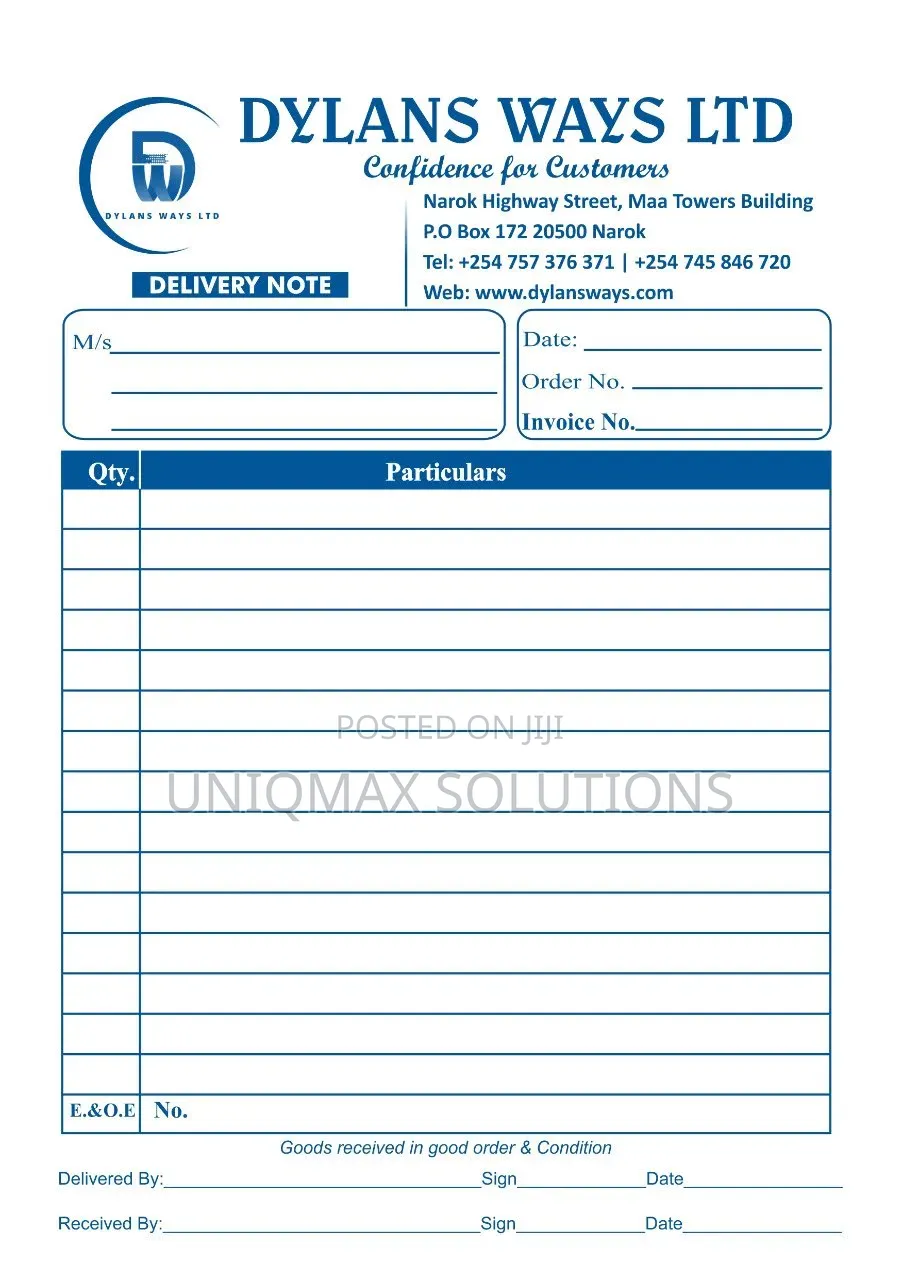 Professional Receipt Books