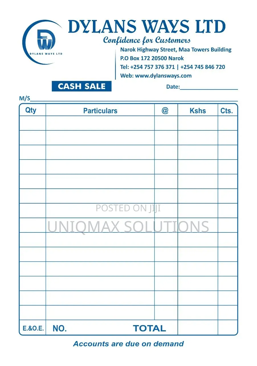 Professional Receipt Books