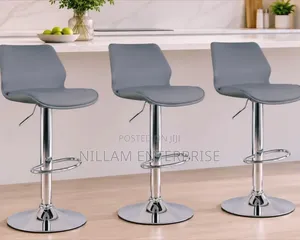Grey Adjustable Bar Stools*