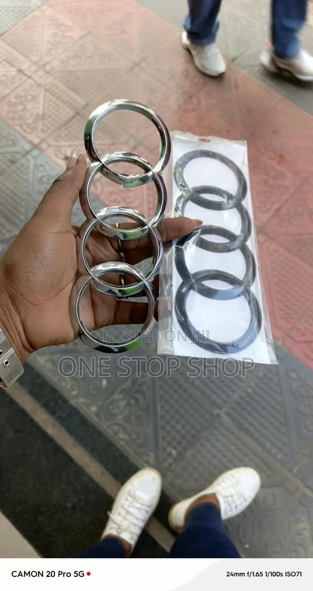 Audi Different Sizes Front Radiator Grille/Rear Trunk Tailgate Logo - thumbnail 2