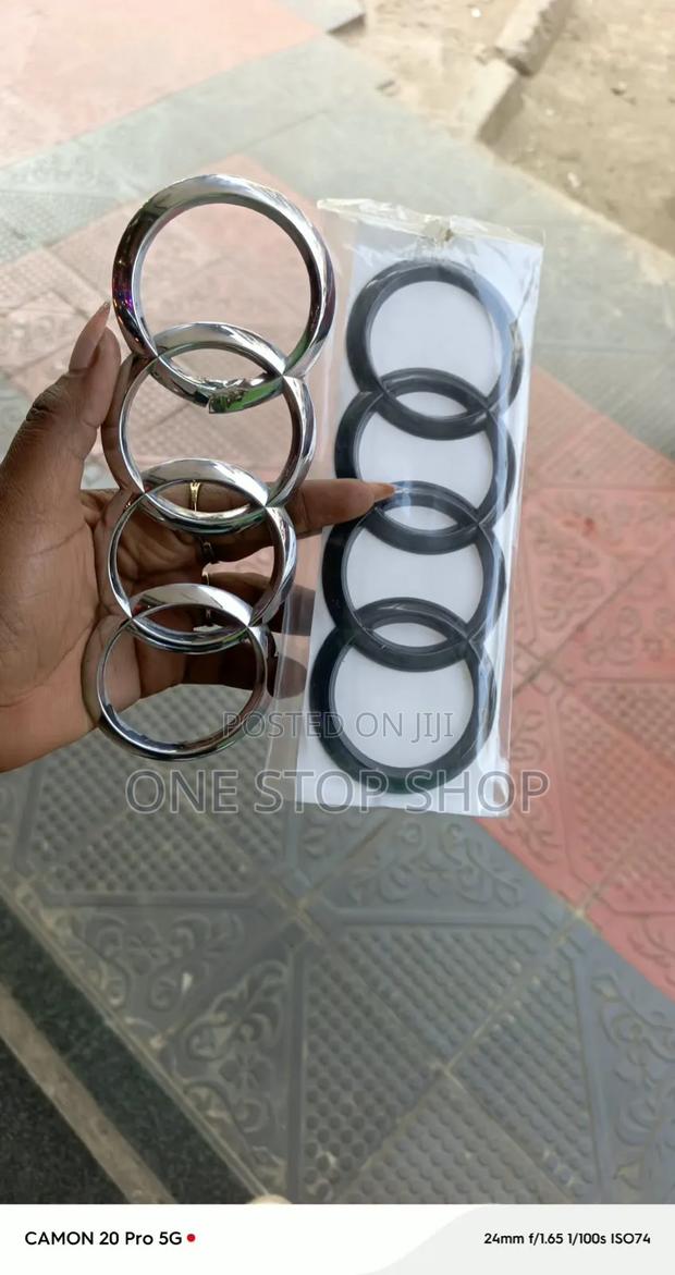 Audi Different Sizes Front Radiator Grille/Rear Trunk Tailgate Logo - thumbnail 3