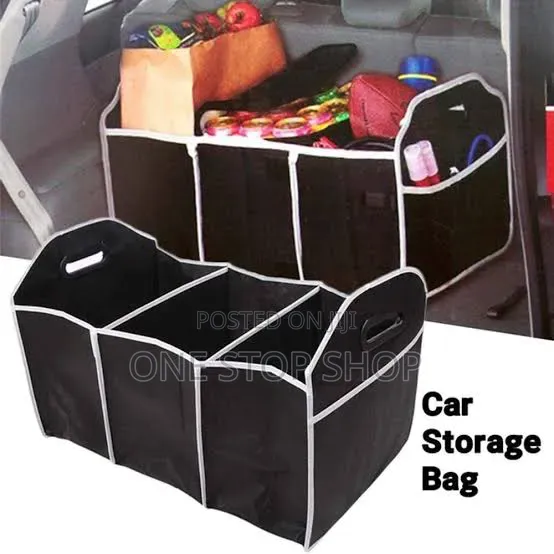 Collapsible 3compartment Car Boot Organizer