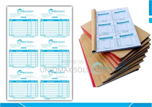 Custom Printed Receipt Books & Invoice