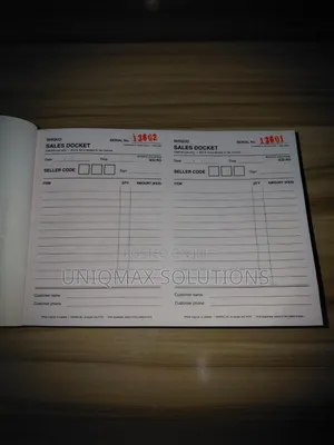 Custom Printed Receipt Books & Invoice