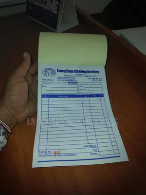 Custom Printed Receipt Books & Invoice