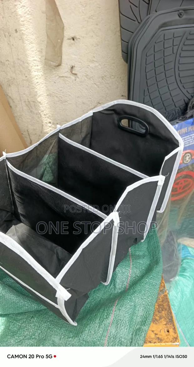 Car Boot Organizer With 3_main Interior Sections With Carrying Handles - thumbnail 2
