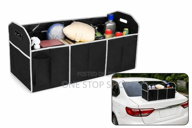 Multi Compartments Storage Foldable Car Boot Organizer - main view