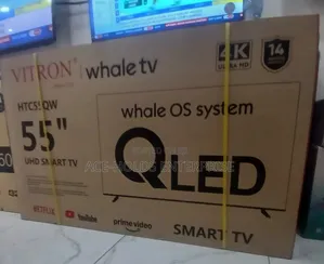 HTC55QW - Vitron 55"' 4K Whale Os Smart TV Qled Model (New)