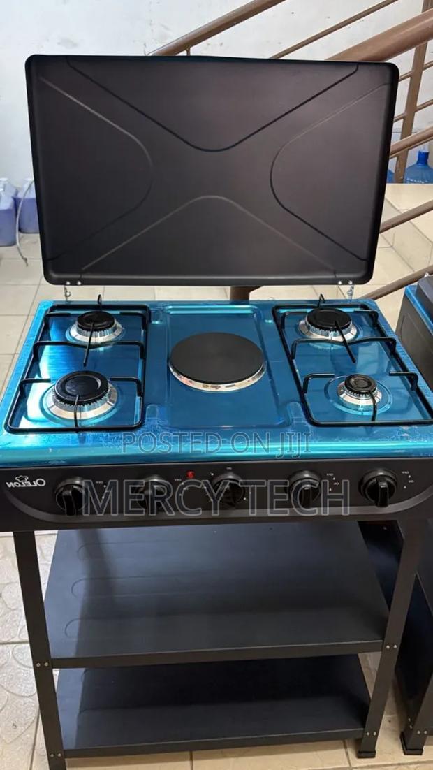 Olelon 4+1 Standing Cooker With Shelves - main view