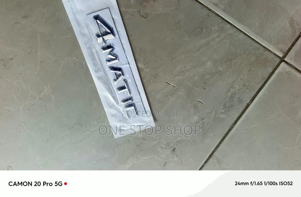 4MATIC 3D Car Emblem Chrome Sticker Decal - main view
