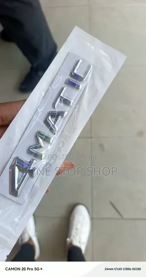 Silver/Chrome 4MATIC Durable 3D ABS Self Adhesive Backing Logo