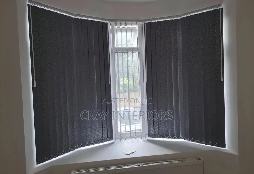 Dark and Light Greyfunctional Vertical Blinds