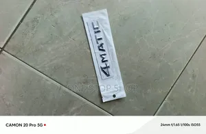 Rear Trunk Lid 4MATIC Chrome Sticker Emblem