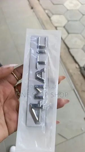 4MATIC Durable ABS Plastic Chrome Finish Self Adhesive Backing Emblem