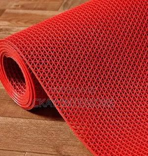 Red Poolside 1.2m Wide Perforated Antislip Mats