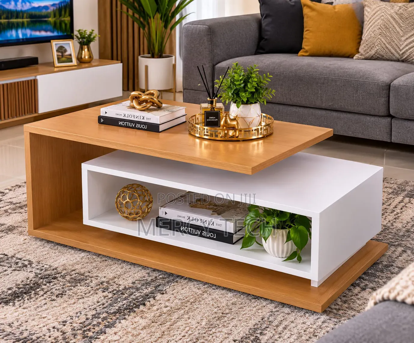 Modern Laminated Floating Coffee Table