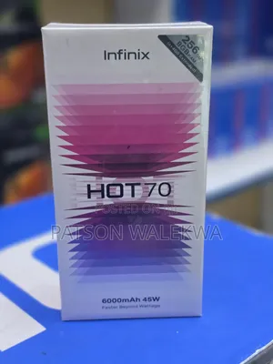 New Infinix Hot 70 128 GB Black