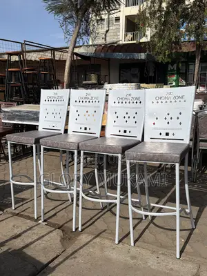 High Bar Chairs Sinatabu White Coated