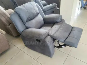 Grey Premium Soft Fabric 1 Seater Recliner Sofa