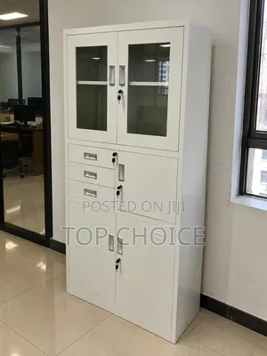 Steel Cabinet With Drawers and Lockable Doors