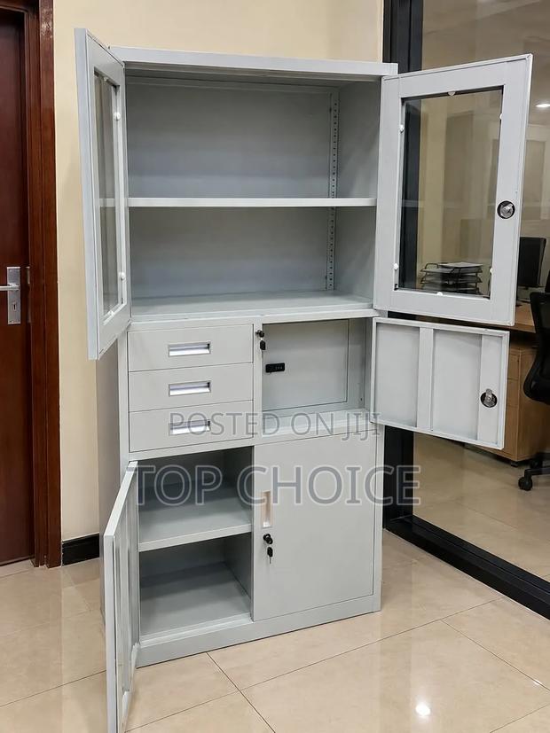 Steel Cabinet With Drawers and Lockable Doors - thumbnail 2