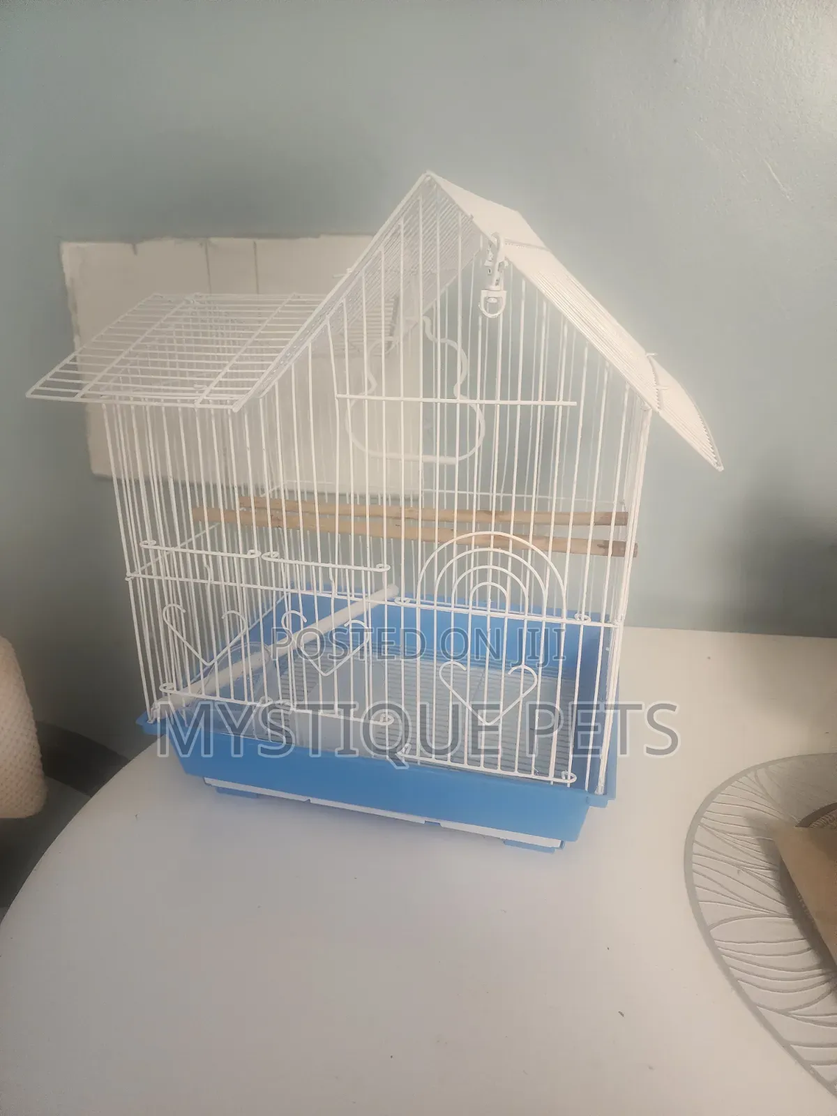 White Blue Cage