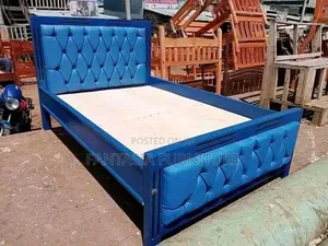5 by 6 Blue Mocket Bed