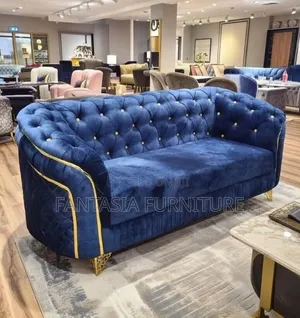 3 Seater Royal Blue Sofa