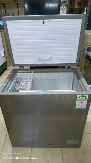 Gray Haier Chest Deep Freezer 196 Litres
