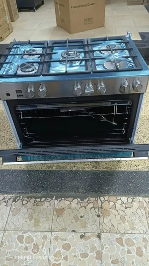 Haier 5 Burner Standing Cooker 90*60 Full Gas With Rotisserie, Wok
