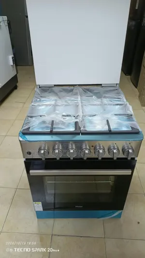 Size 60*60 Haier Standing Cooker 4 Burner With Heavy Cast Iron Grill