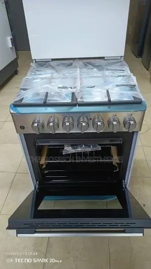 Size 60*60 Haier Standing Cooker 4 Burner With Heavy Cast Iron Grill