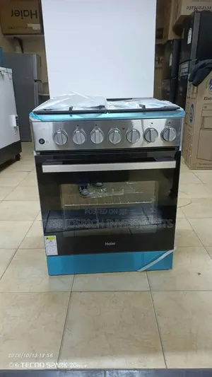 Size 60*60 Haier Standing Cooker 4 Burner With Heavy Cast Iron Grill