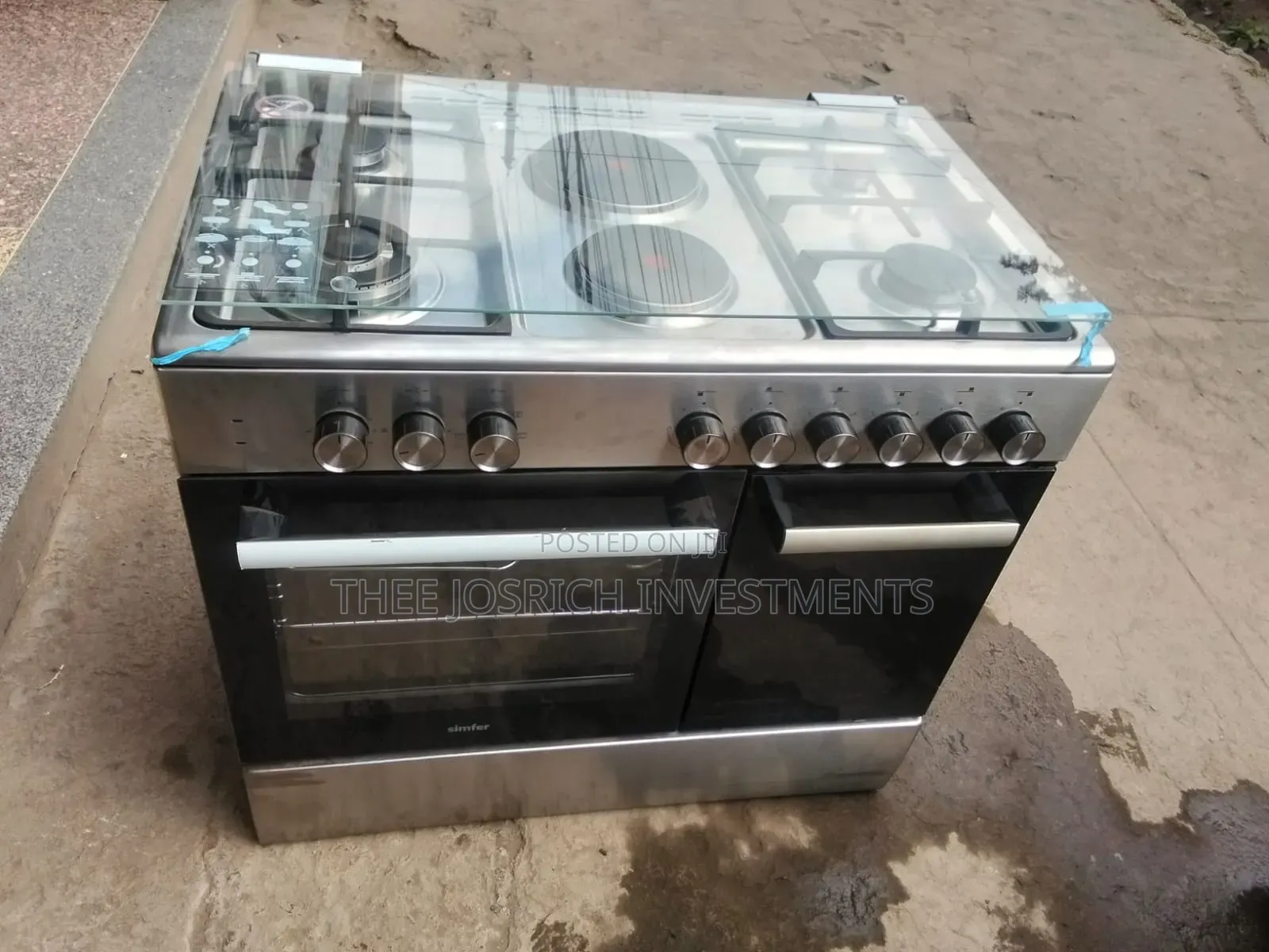 Simfer 4+2 Standing Cooker Has Gas Sensor, Gas Compartment, Wok Burner