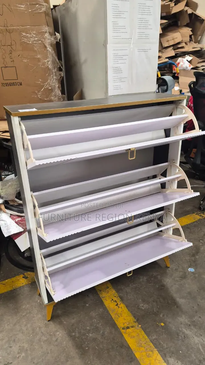 Modern Bucket Flip Shoe Rack Cabinet