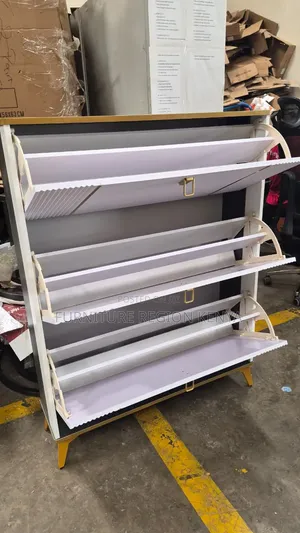 Modern Bucket Flip Shoe Rack Cabinet