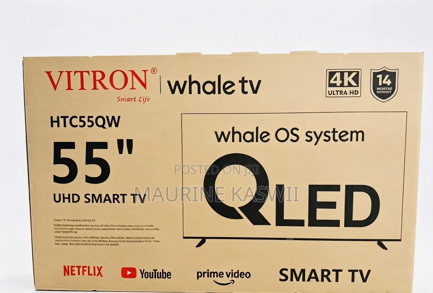 Vitron 55”qlef Uhd 4k TV