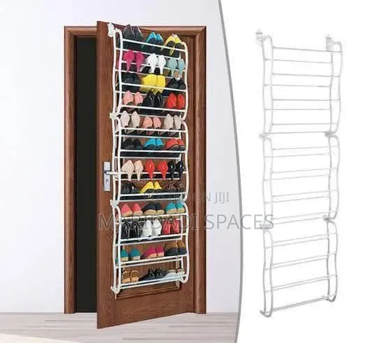 Strong & Durable Over the Door Shoe for Space Saving Organizer 5 Tier