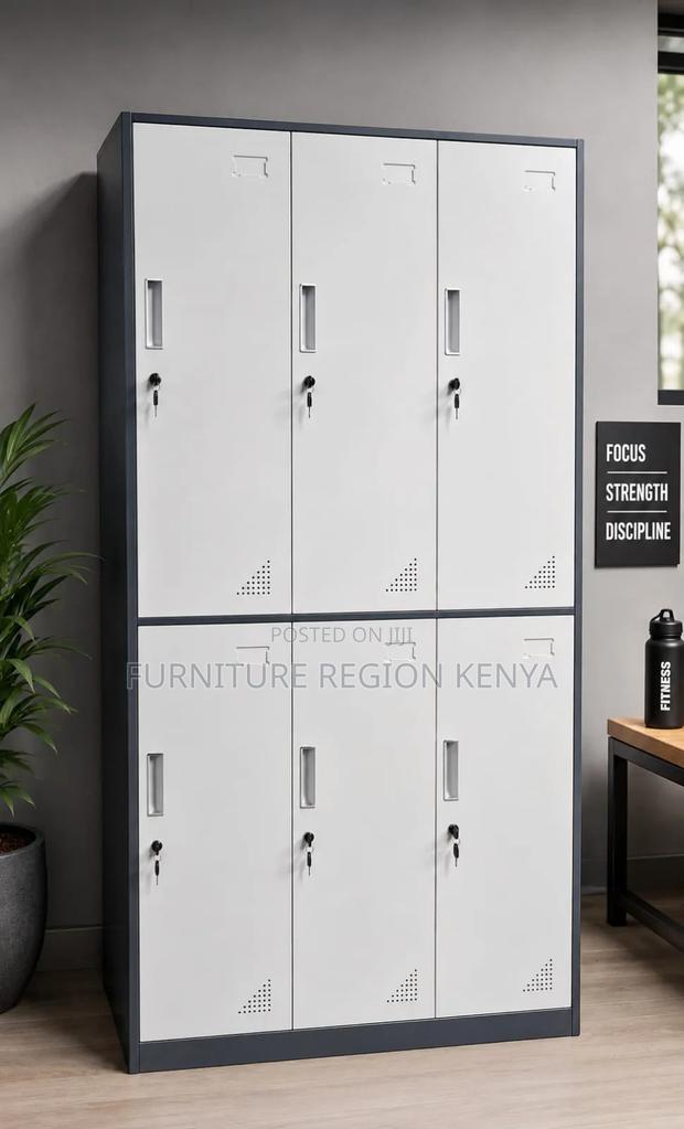 Superb Six Lockers Cabinet Gym, Staff