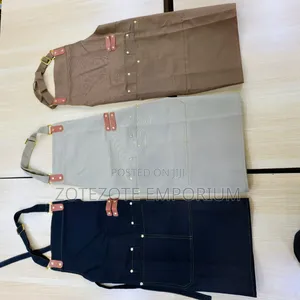 Apron With Adjustable Leather Straps