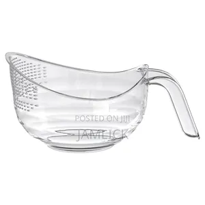 Acrylic Colander – Kitchen Fruit & Vegetable Strainer - Ev