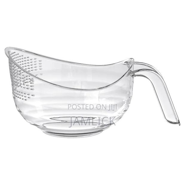 Acrylic Colander – Kitchen Fruit & Vegetable Strainer - Ev - thumbnail 2