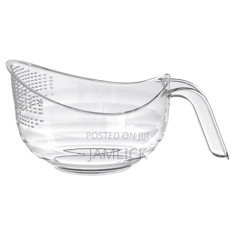 Acrylic Colander – Kitchen Fruit & Vegetable Strainer - Ev