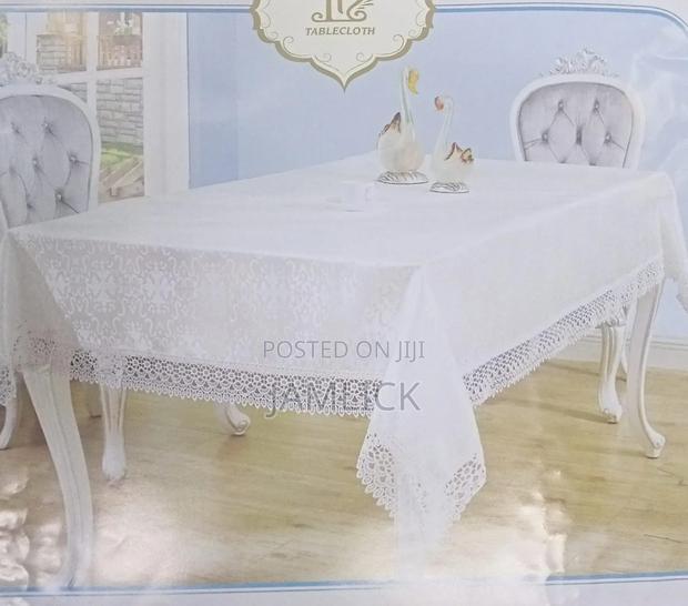 150 × 220cm Polyester Jacquard Tablecloth - EL - thumbnail 4