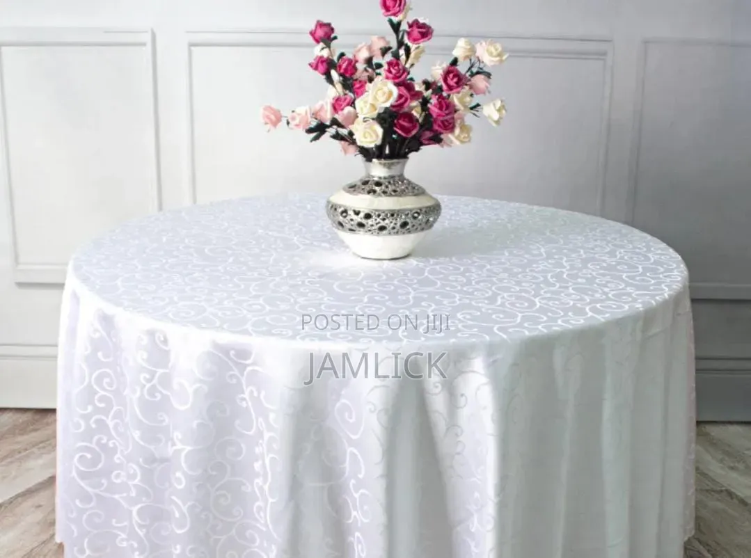 180cm Round Polyester Jacquard Tablecloth - EL