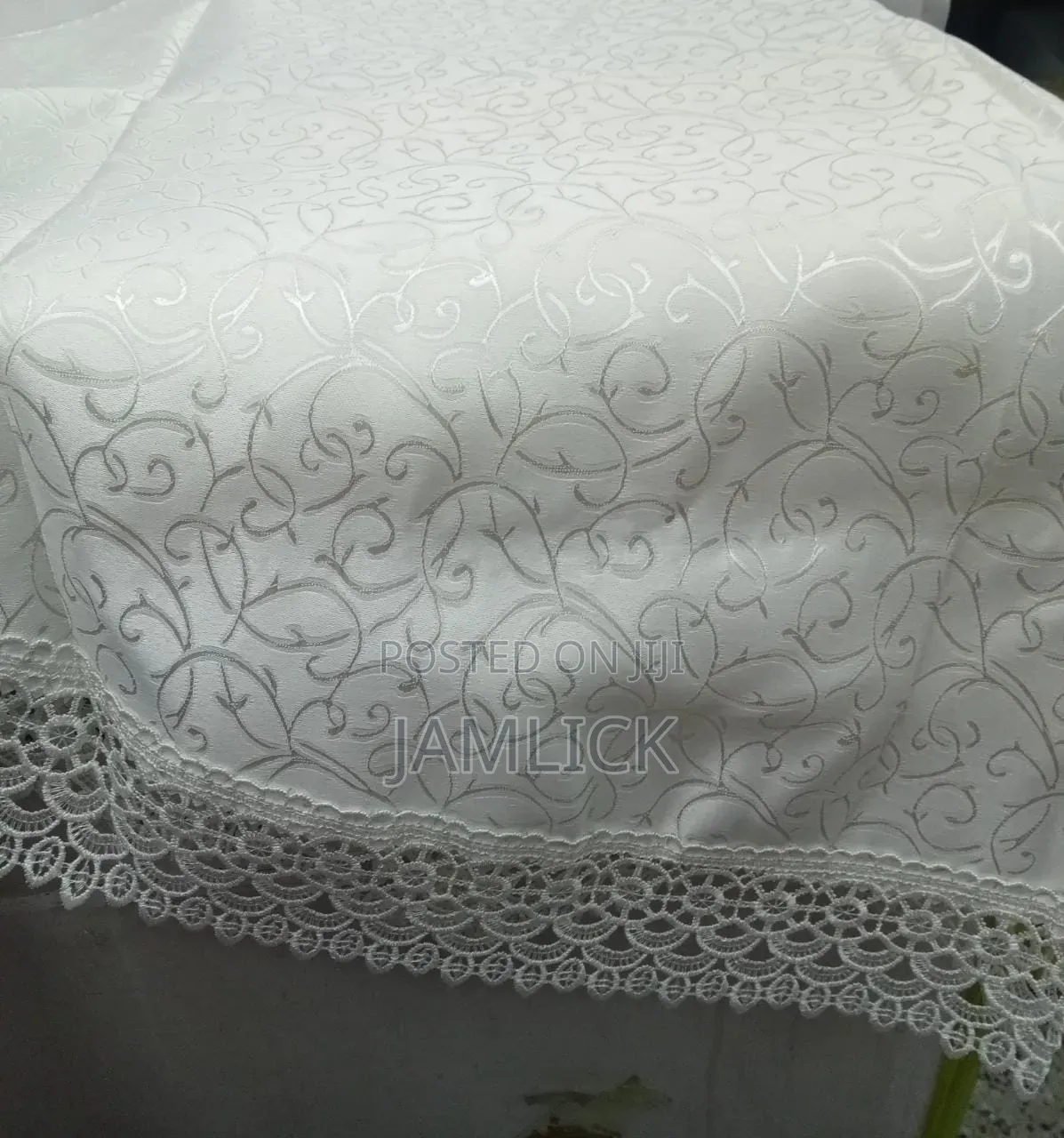 180cm Round Polyester Jacquard Tablecloth - EL