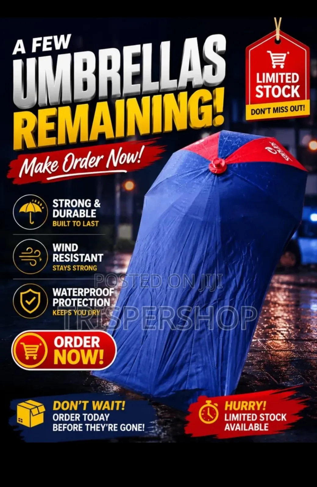 Motorcycle Long Umbrella.