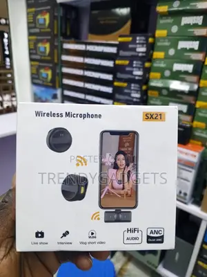 SX21 Mini Wireless Phone Microphone With Plug and Play Receiver