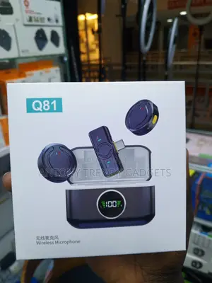 Q81 Dual Clip-on Wireless Lapel Mic for Smartphones